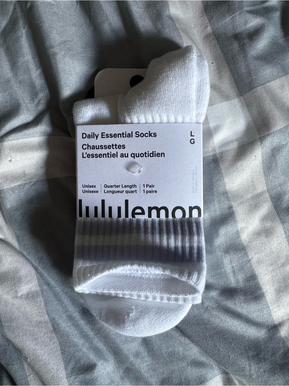 lululemon athletica Daily Essential Quarter-Length Socks - White